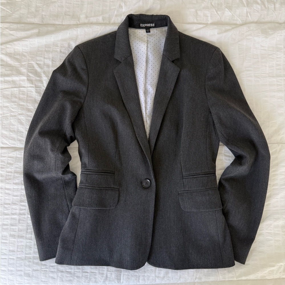 Express Women's Dark Gray Blazer